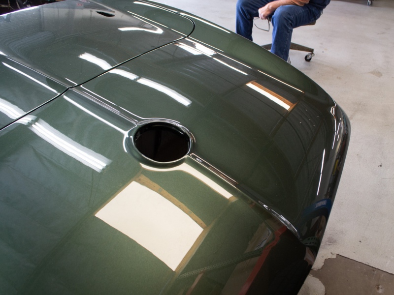 1967 green convertible restoration 5