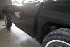 1967 green convertible restoration 7