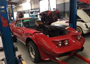 1976 Red Corvette