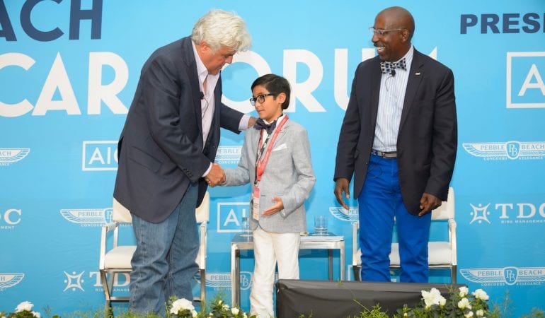 jay leno at pebble beach classic car forum