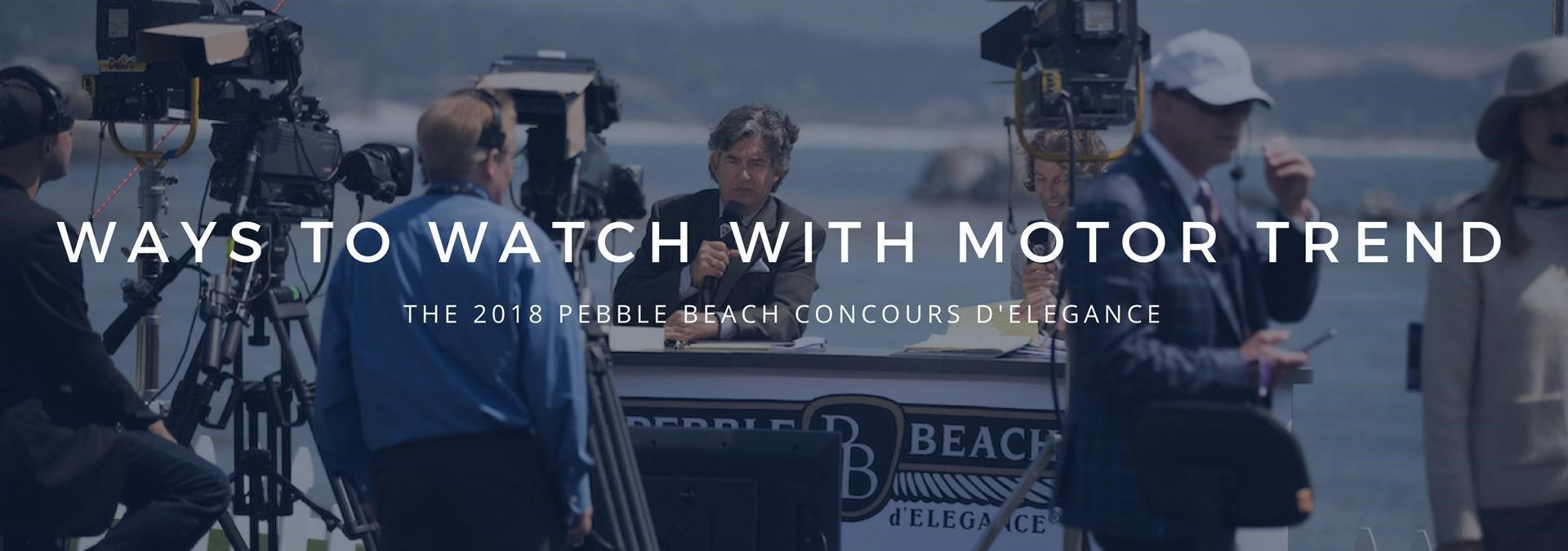 ways to watch pebble beach