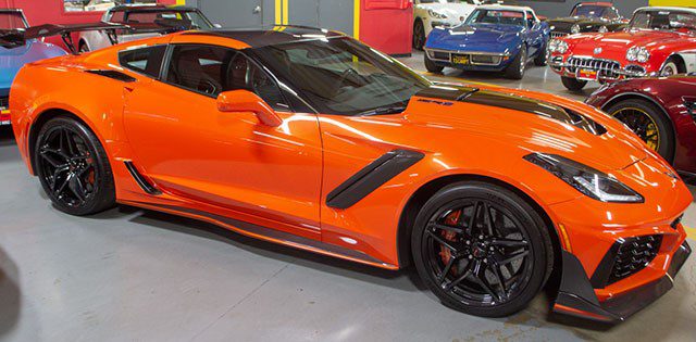 2019 Sebring Orange Corvette coupe