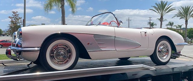 1958 White Corvette Convertible