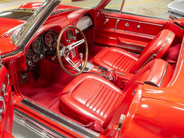 1967 red l71 convertible interior