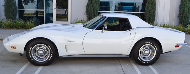 1973 white corvette ls5 convertible coming