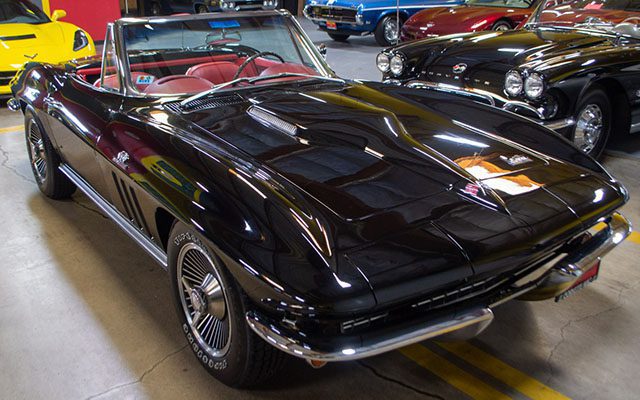 1966 black corvette l36 convertible coming