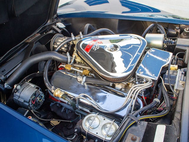 1968 blue corvette l71 convertible engine
