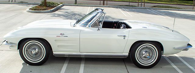 1964 white corvette fuelie bloomington gold coming