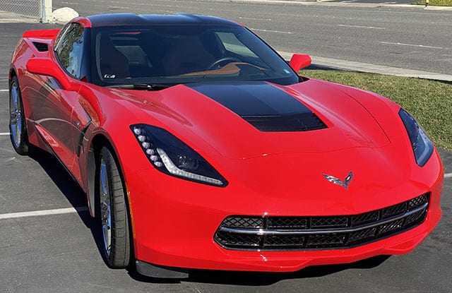 2015 Red Corvette