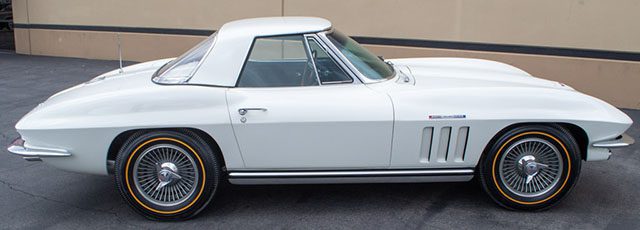 1965 white corvette fuelie coming