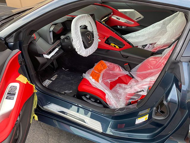 2020 shadow gray corvette c8 coupe interior