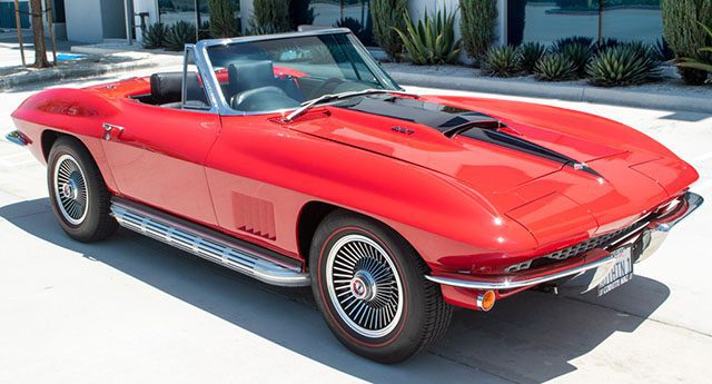 1967 red corvette l36 convertible coming