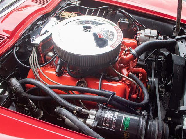 1967 red corvette l36 convertible engine_1