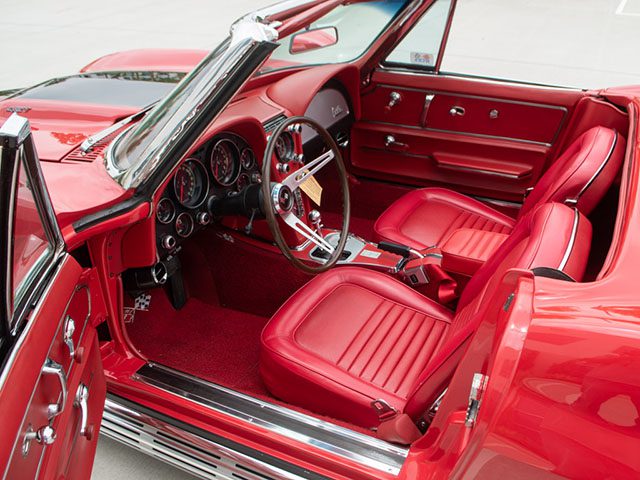 1967 red corvette l36 convertible interior_1