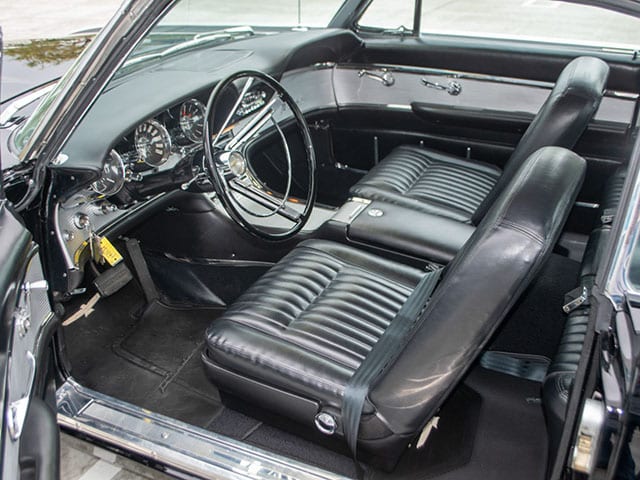 1962 Black Ford Thunderbird M Code Landau Hardtop Interior