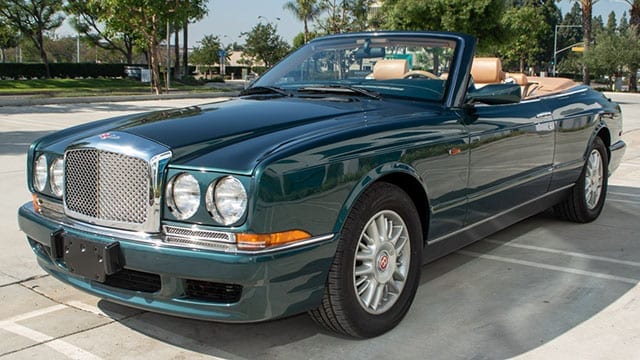 1999 green bentley azure coming 1