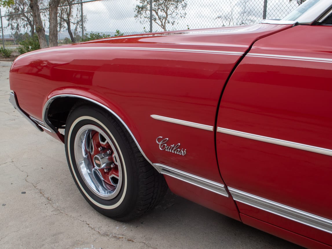 1971 Red Oldsmobile Cutlass Convertible 0993