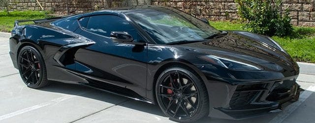 2021 black c8 corvette coupe 3lt z51 exterior