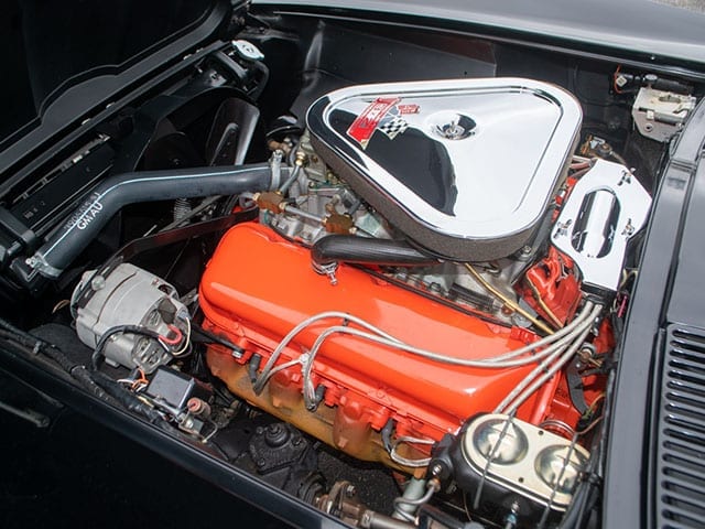 1967 black corvette l71 convertible motor 1