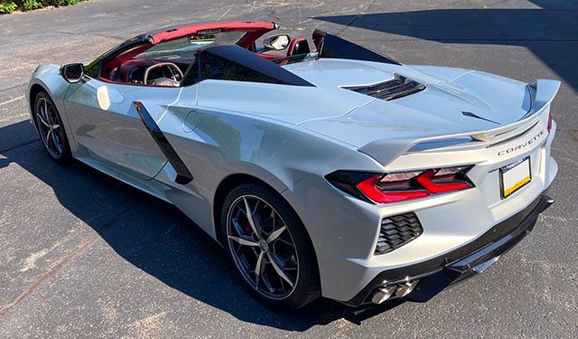 2021 silver red c8 corvette convertible jd power