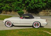 1953 White Corvette number 124 0786