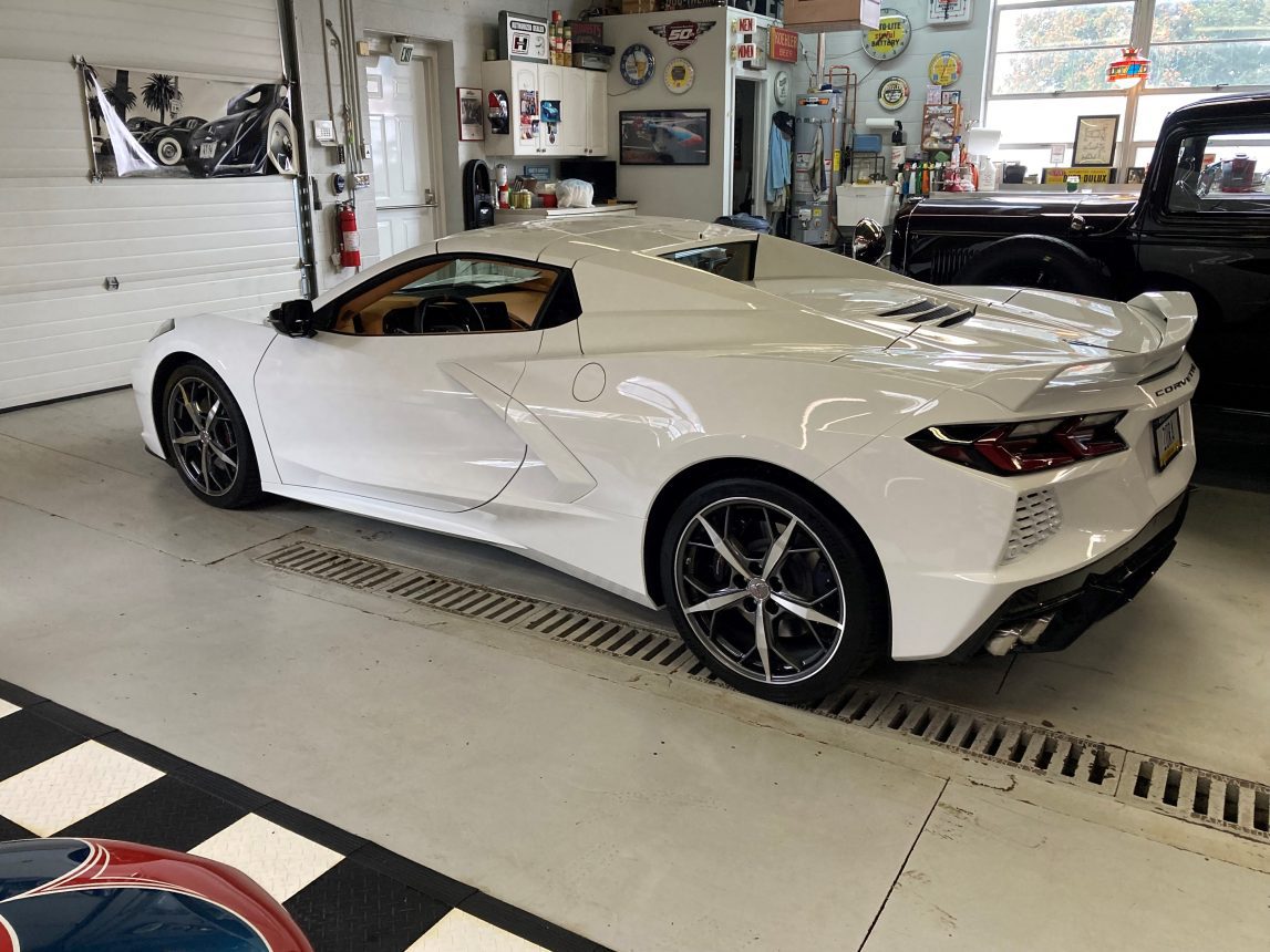 c8 white convertible