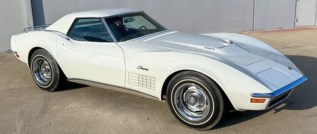 1971 white corvette ls6 convertible 1