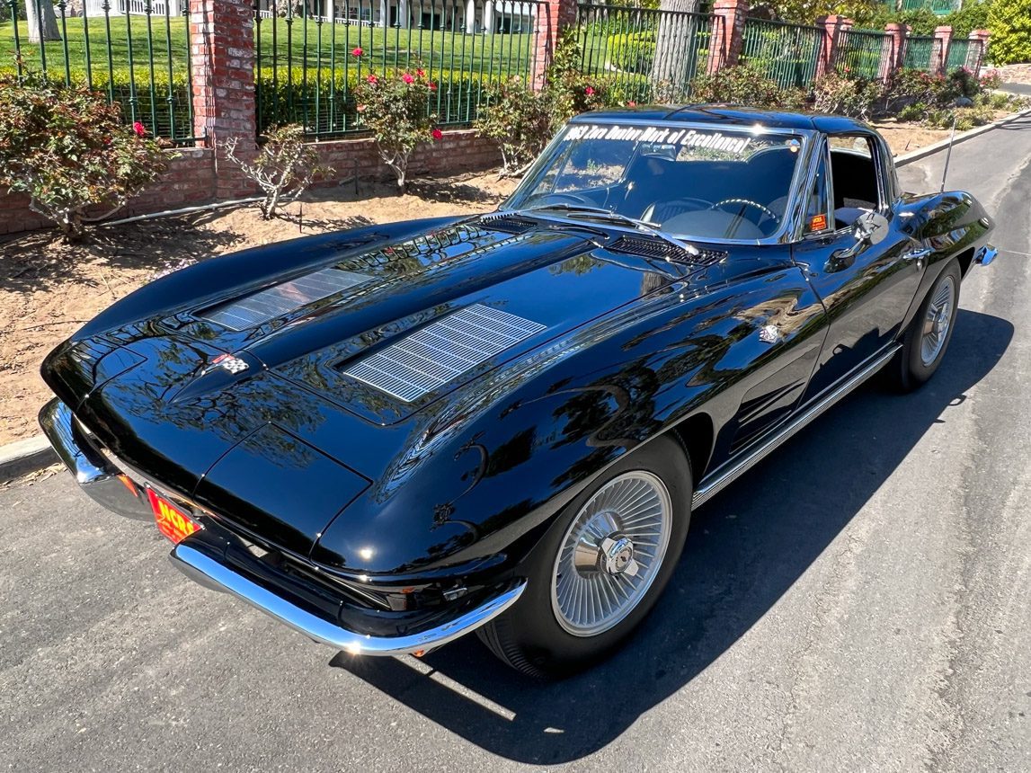 1963 Black Split Window Corvette with 1 Owner 2255