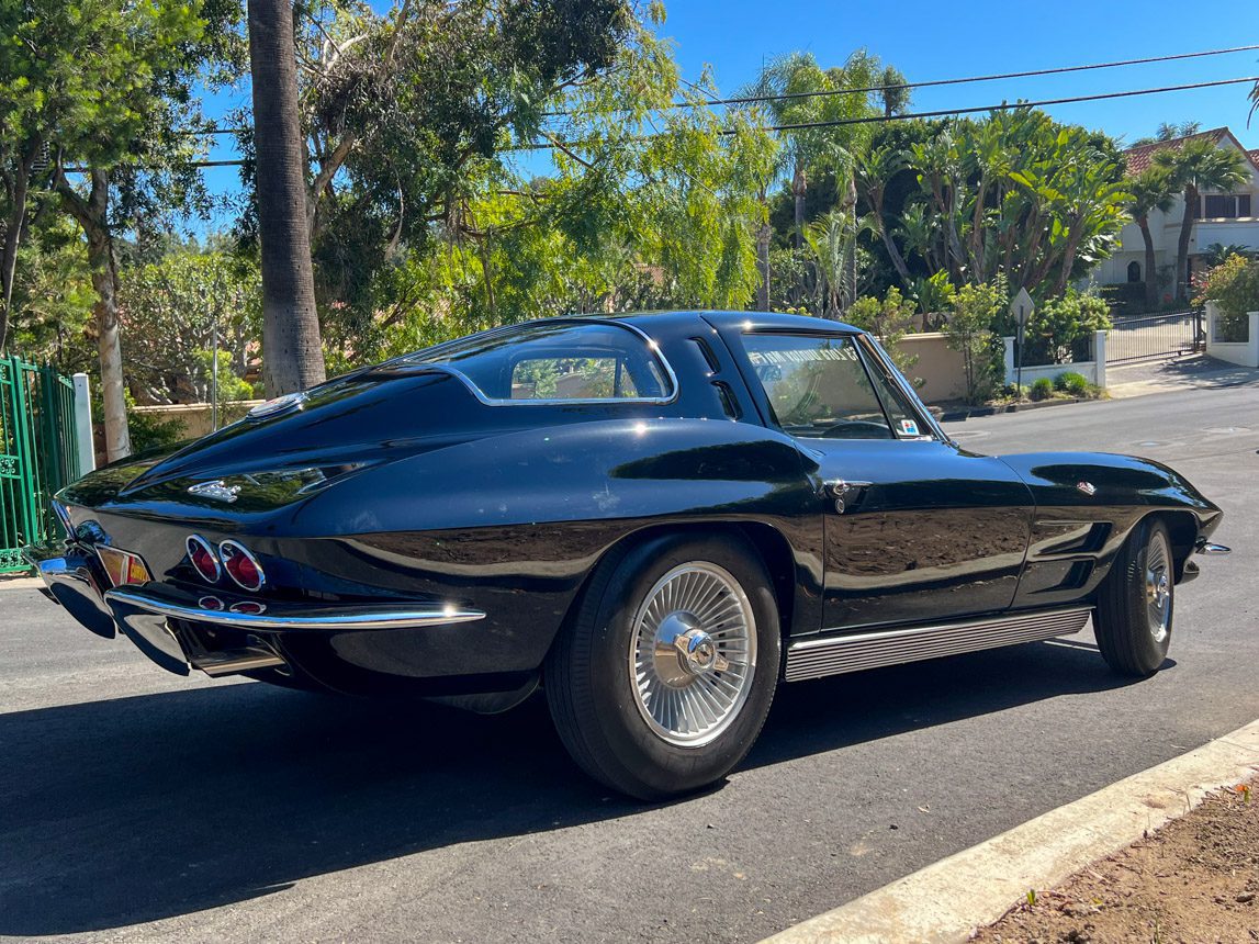 1963 Black Split Window Corvette with 1 Owner 2262