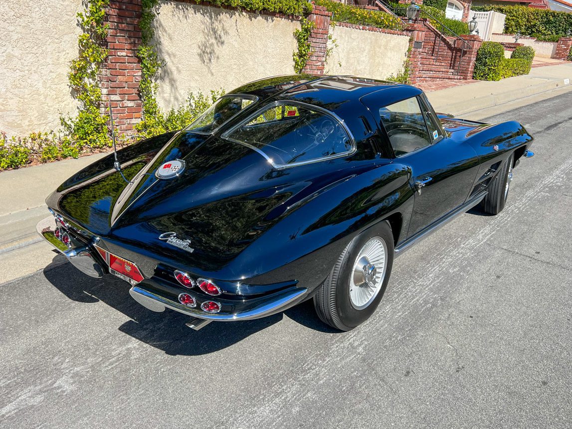 1963 Black Split Window Corvette with 1 Owner 2284