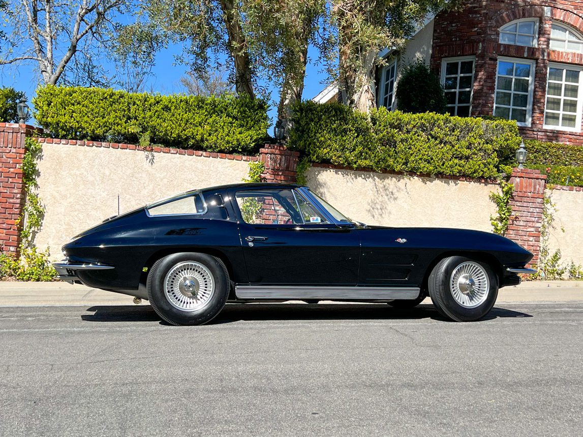 1963 Black Split Window Corvette with 1 Owner 2286