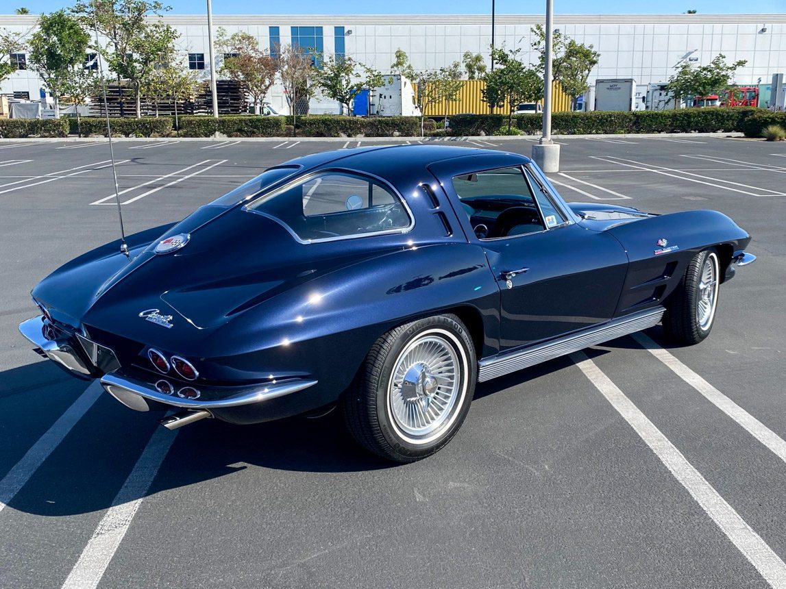 1963 Blue Corvette Split Window Coupe 4