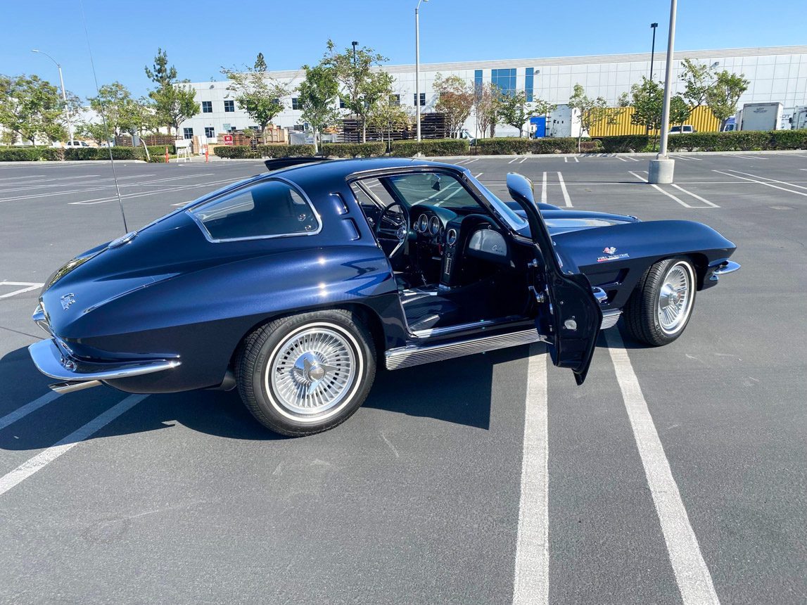 1963 Blue Corvette Split Window Coupe 6