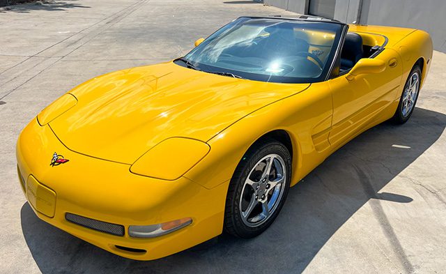 2002 yellow corvette convertible 1