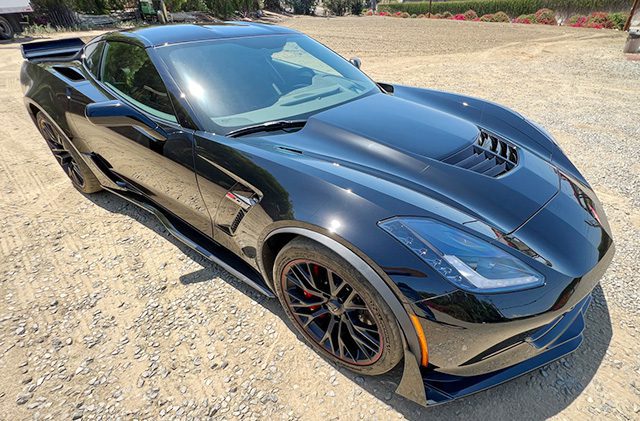 2017 black corvette z06 coupe 3lz z07 2