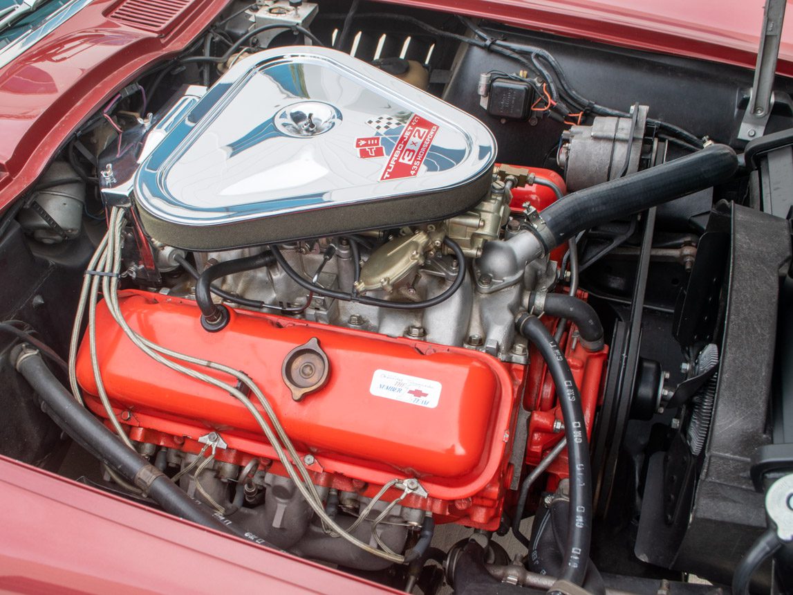 1967 Maroon Corvette L71 Convertible 0725