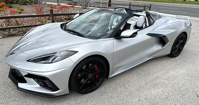 2020 c8 corvette silver convertible z51 3lt