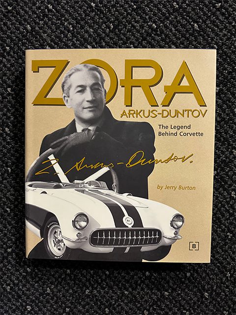 Signed by the author, Jerry Burton.  Zora Arkus-Duntov, the legend behind Corvette.