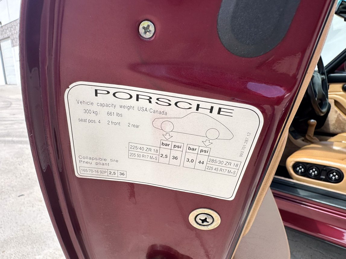 1996 Red Porsche Carrera 4S Coupe 2839