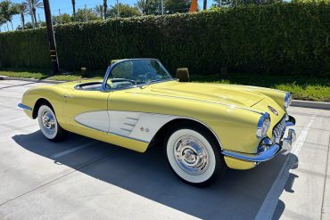 1958 Panama Yellow Corvette