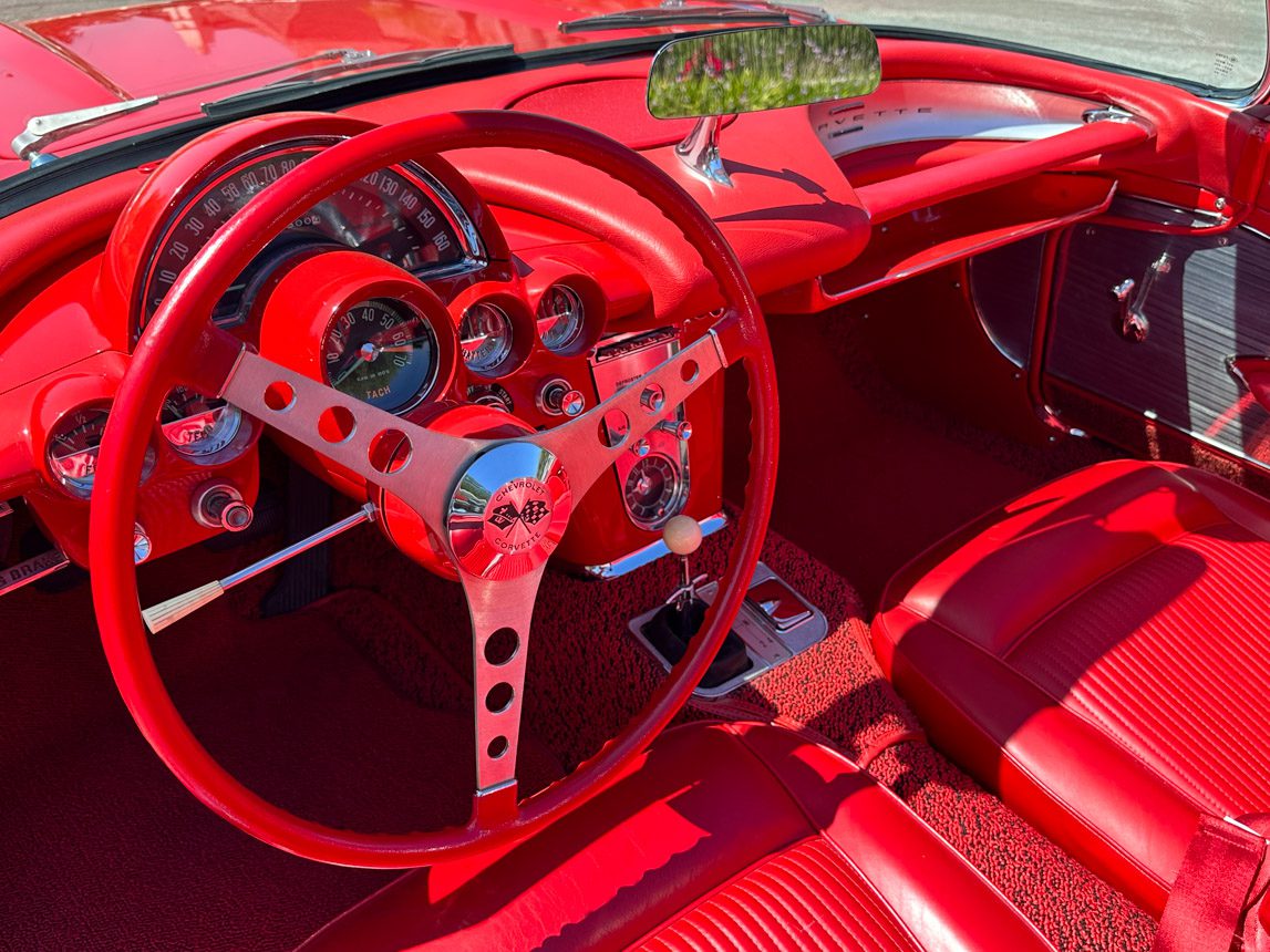 1961 Red Corvette 6056