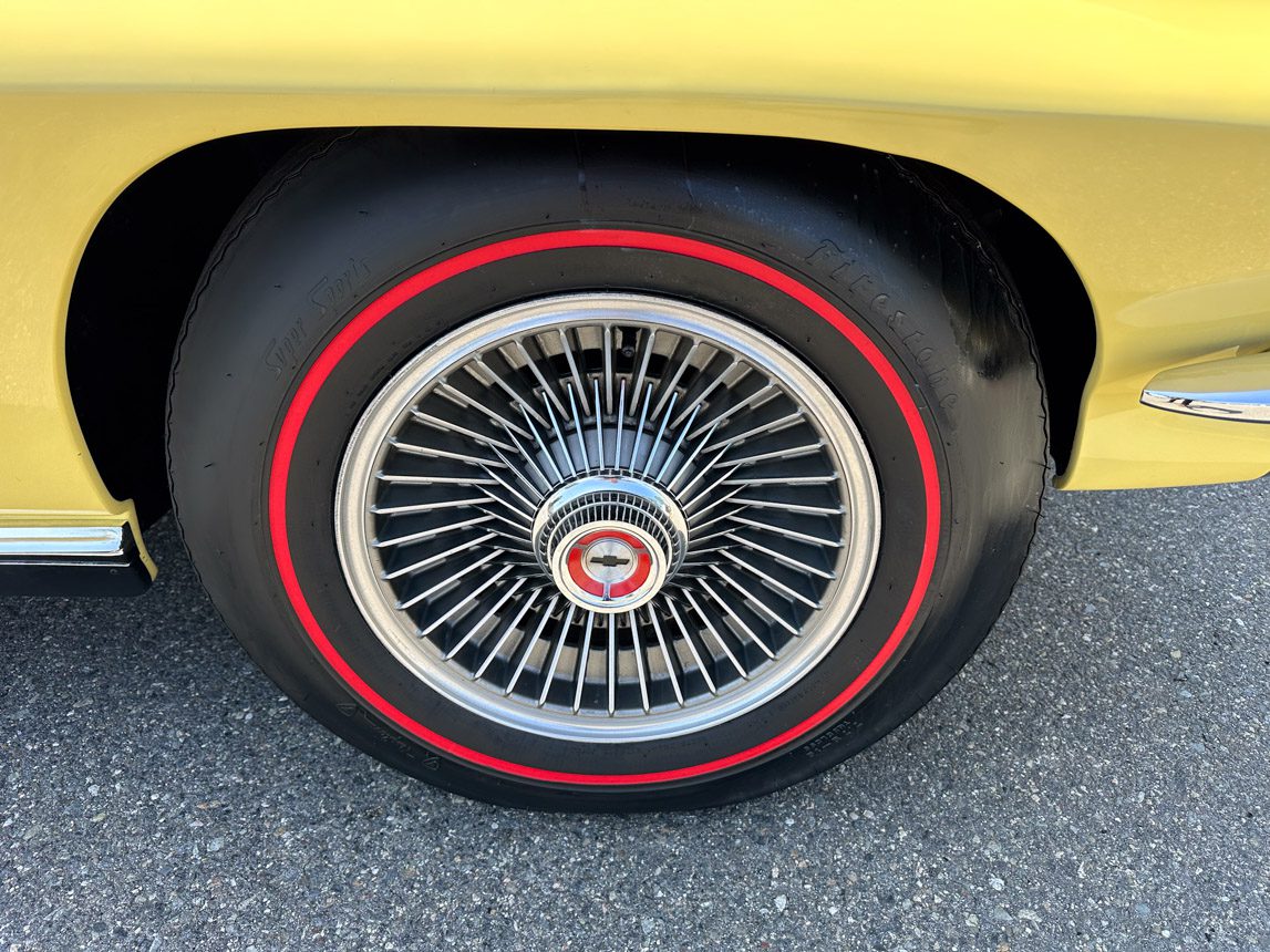 1967 Sunfire Yellow Corvette L68 AC 6575