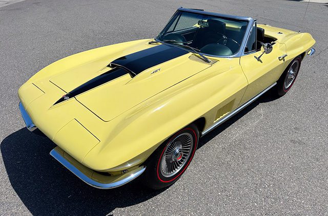 1967 sunfire yellow corvette l68 ac