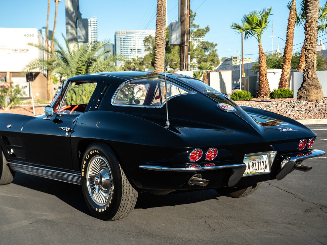 1963 Black Red Split Window Coupe Corvette 014