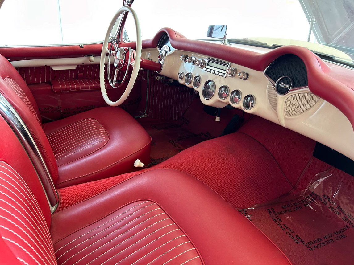 1954 White Corvette 7432