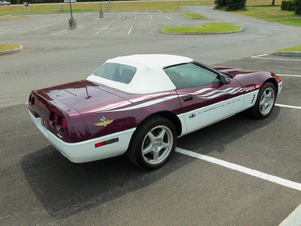 1995 White/Purple Corvette Indy Pace Car Convertible | Corvette Mike ...