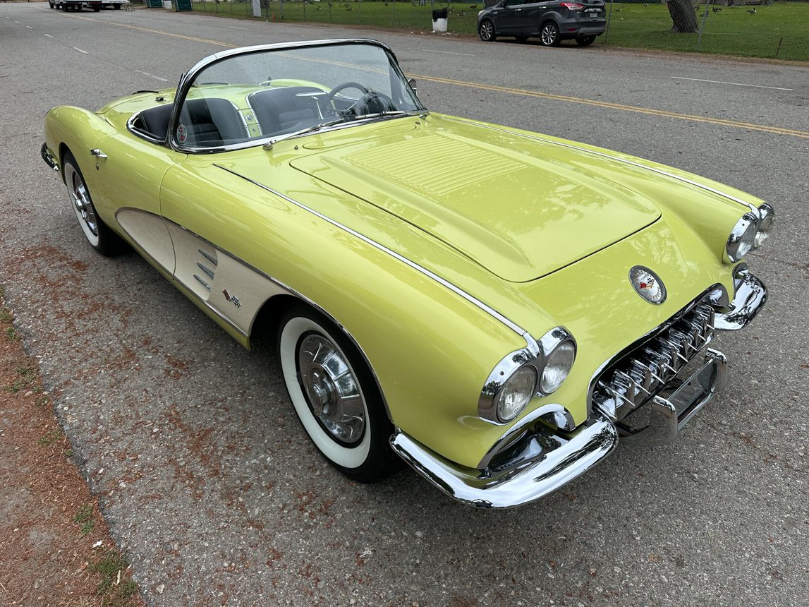 1958 Yellow Corvette Resto Mod 7159