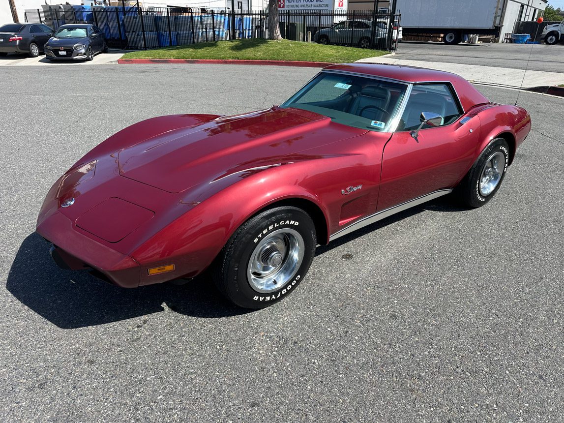 1975 Maroon Corvette Convertible 6771