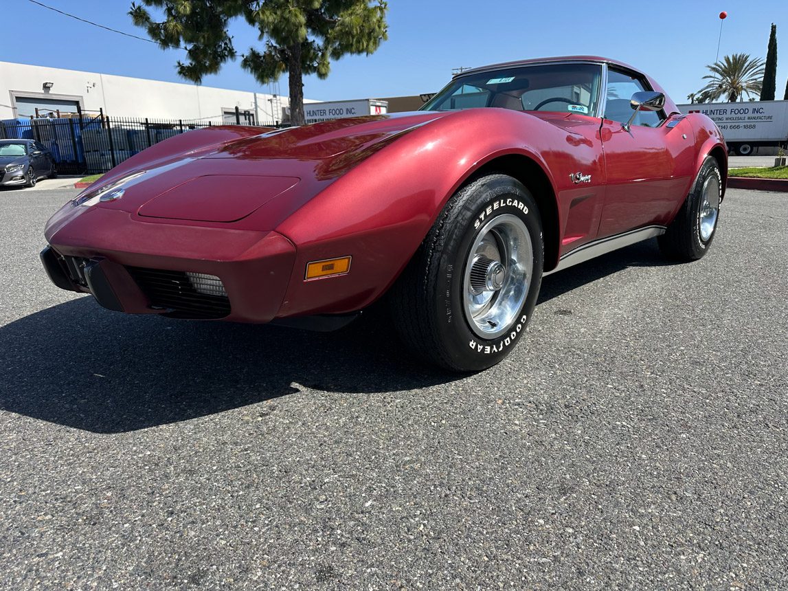 1975 Maroon Corvette Convertible 6772