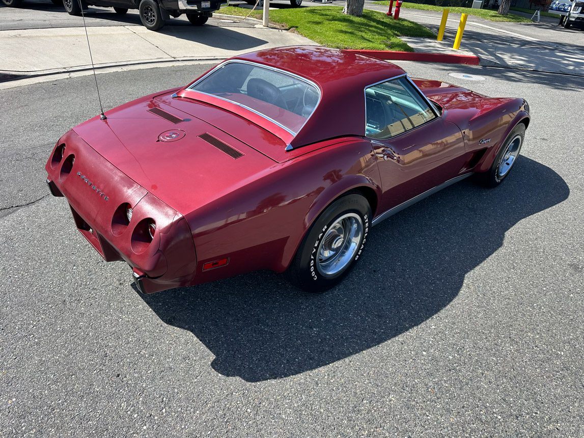 1975 Maroon Corvette Convertible 6777